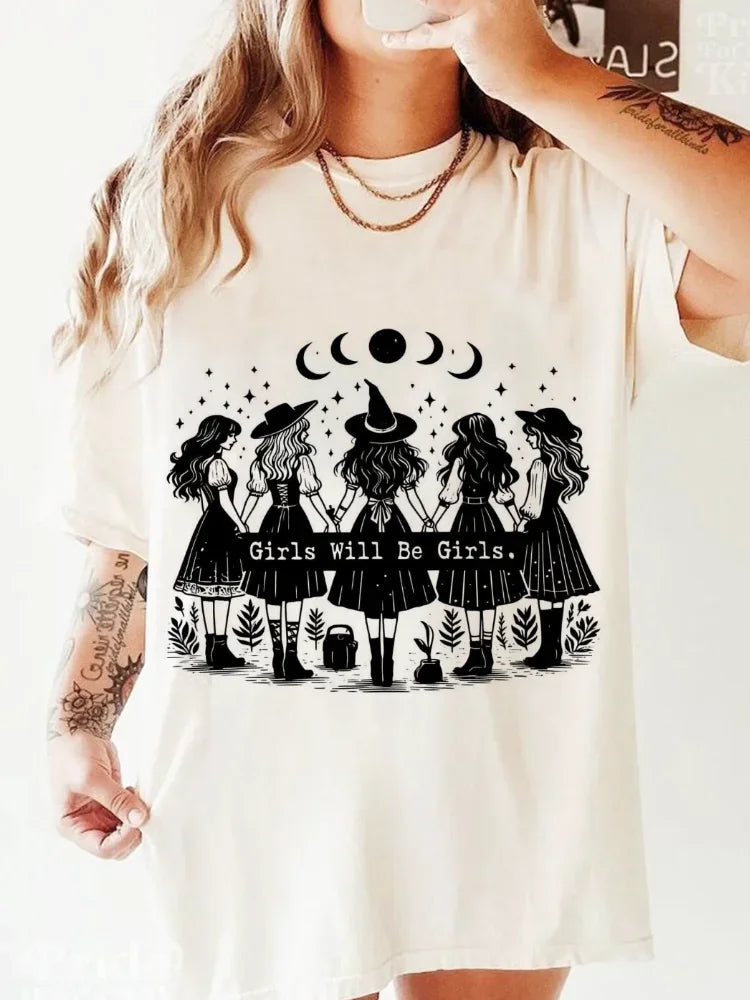 Halloween Tees! Girls Will Be Girls Witch T-Shirts