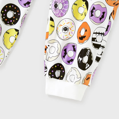 Family Matching! Spooky Halloween Donuts Pajamas Sets