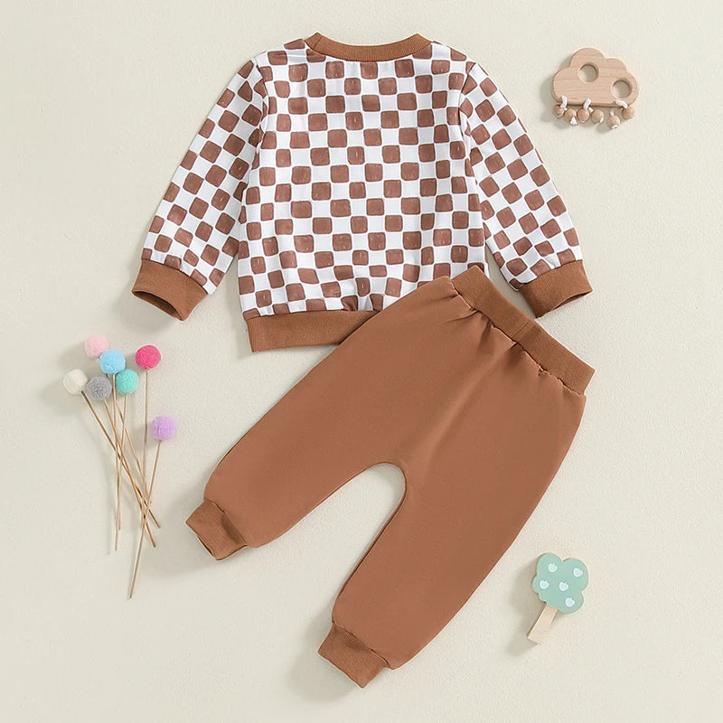 2-Piece Fall Outfits! Girl’s & Boy’s Long Sleeve Sweatshirt & Pants Sets