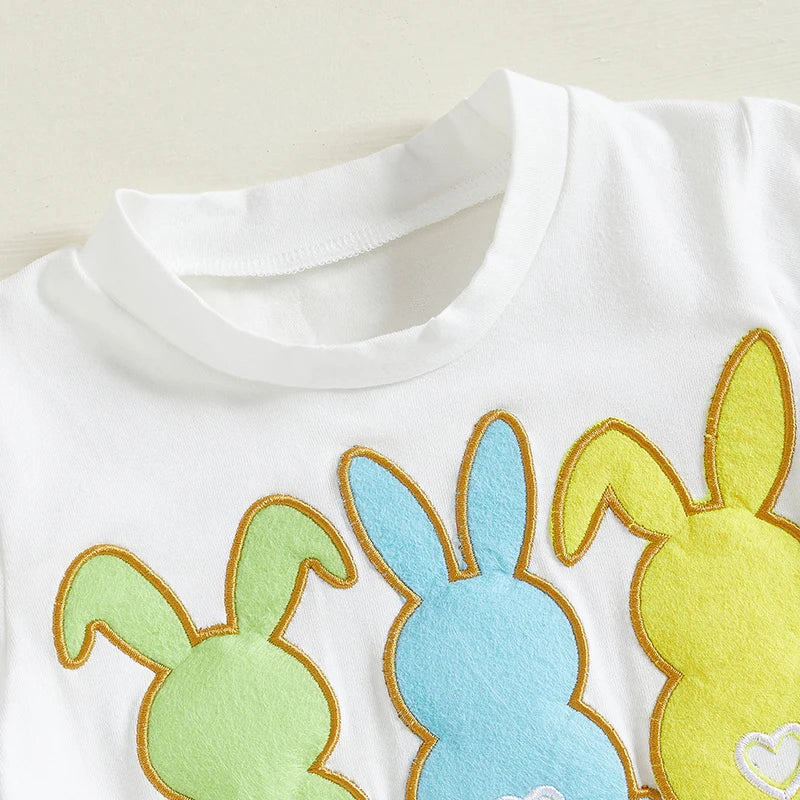 Boy's Easter Bunny T-Shirt & Shorts Sets