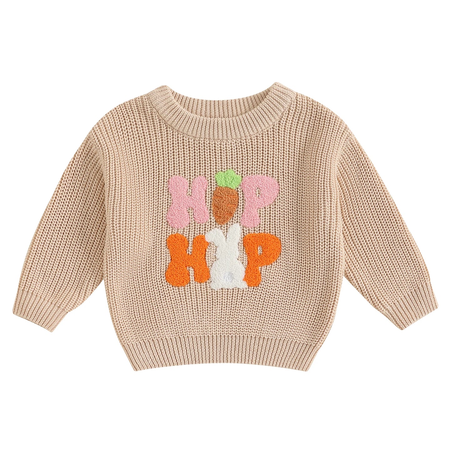 Girl's Easter Bunny, Carrot Sweaters