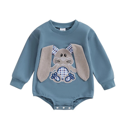 Girl's & Boy's Embroidered Easter Bunny Onesie Sweatshirts