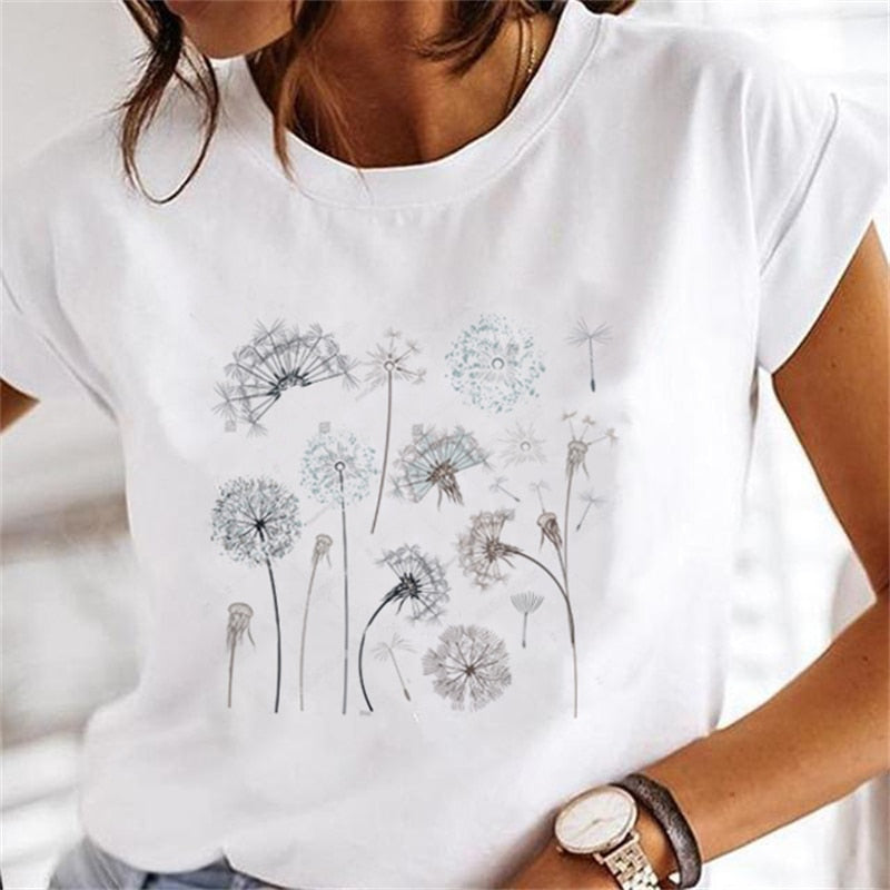 Artsy Tees & Watercolor Floral Short Sleeve T-Shirts