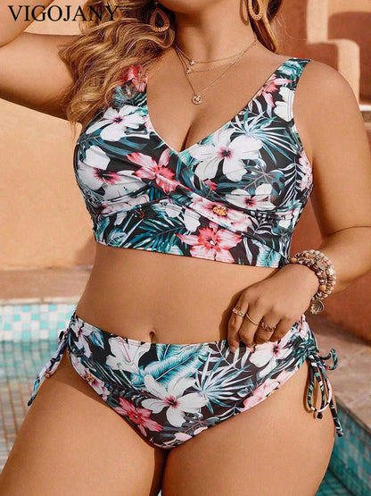 2 Piece PLUS Bikini Swimsuit