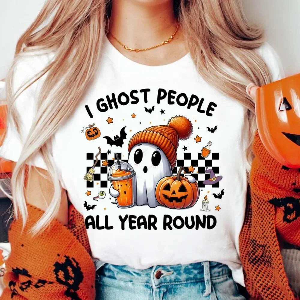 Halloween Tees! I Ghost People All Year Round T-Shirts