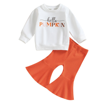 2-Piece Halloween Outfits! Girl’s Long Sleeve Sweatshirt & Pants Sets