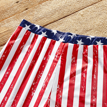 Family Matching! Stars & Stripes Swimsuits & Trunks