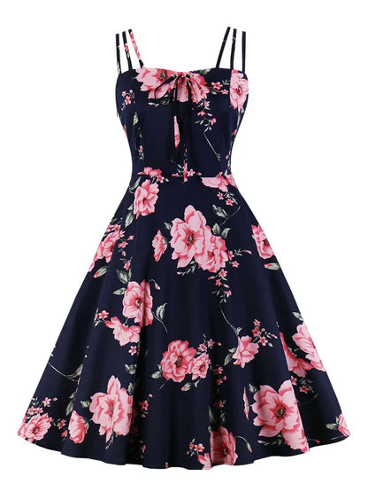 Vintage Floral Party Dress