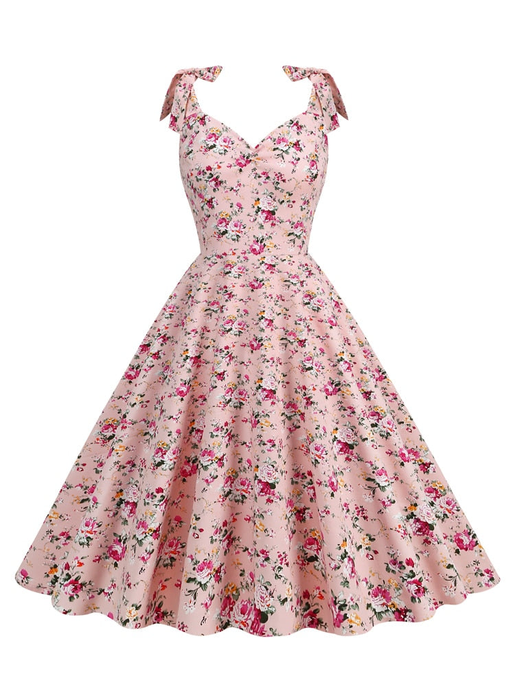 Vintage Floral Party Dress
