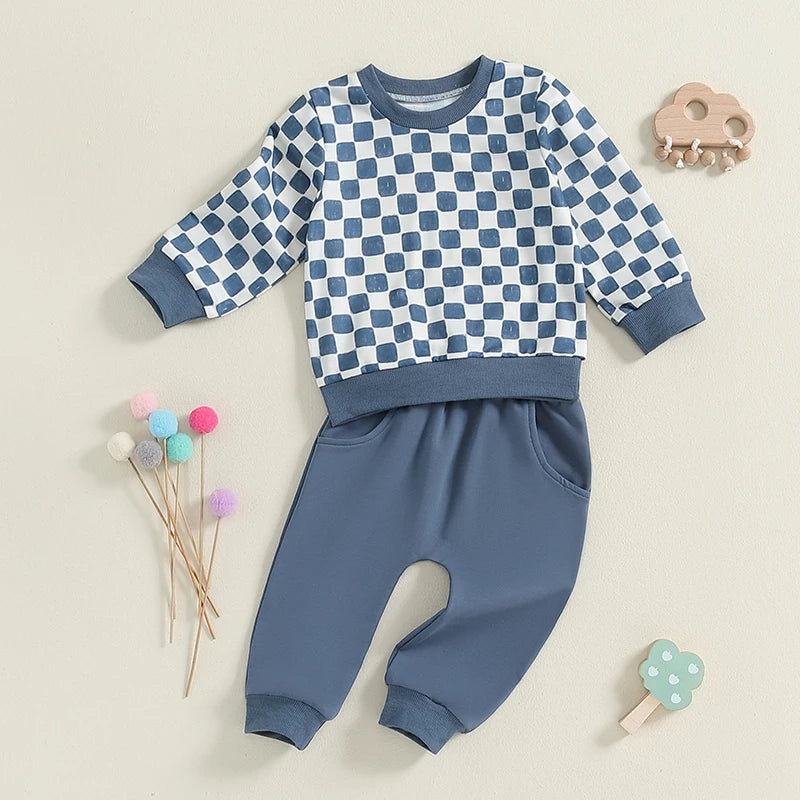 2-Piece Fall Outfits! Girl’s & Boy’s Long Sleeve Sweatshirt & Pants Sets