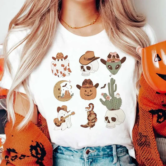 Halloween Tees! Womens Spooky Graphic T-Shirts