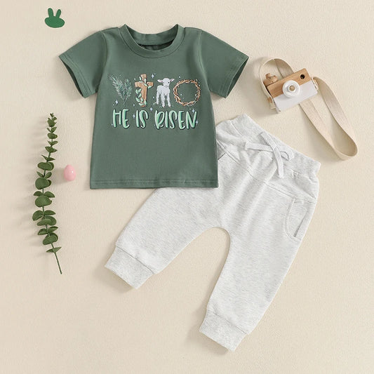 Boy's Easter T-Shirt & Pants Sets