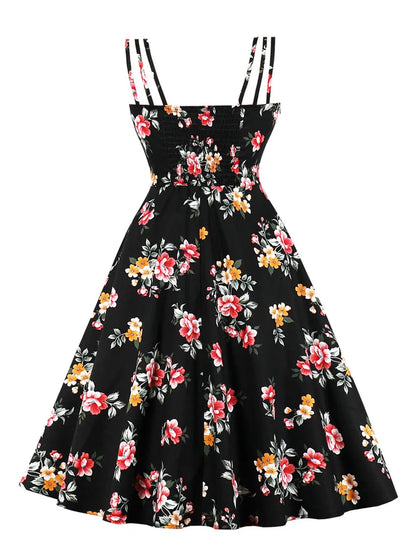 Vintage Floral Party Dress