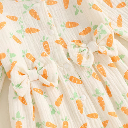 Girl's Easter Carrot/Bunny Jumpsuit & Headband