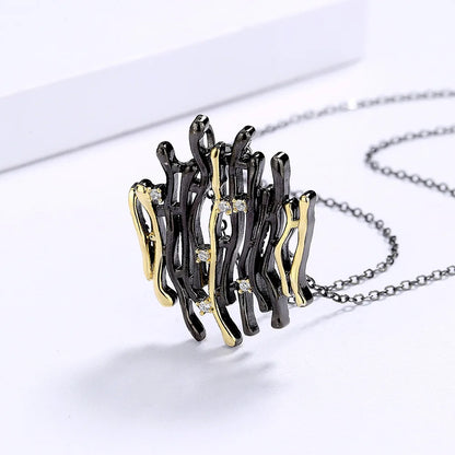 Black & Gold Style Necklaces Choker