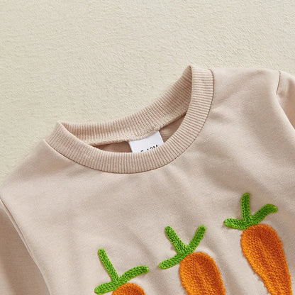 Boy's Easter Sweatshirt & Carrot Pants Sets