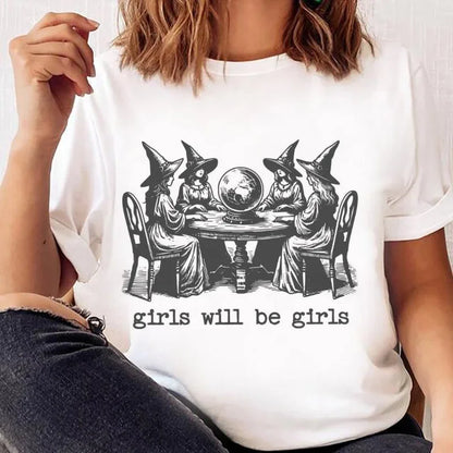 Halloween Tees! Girls Will Be Girls Witch T-Shirts