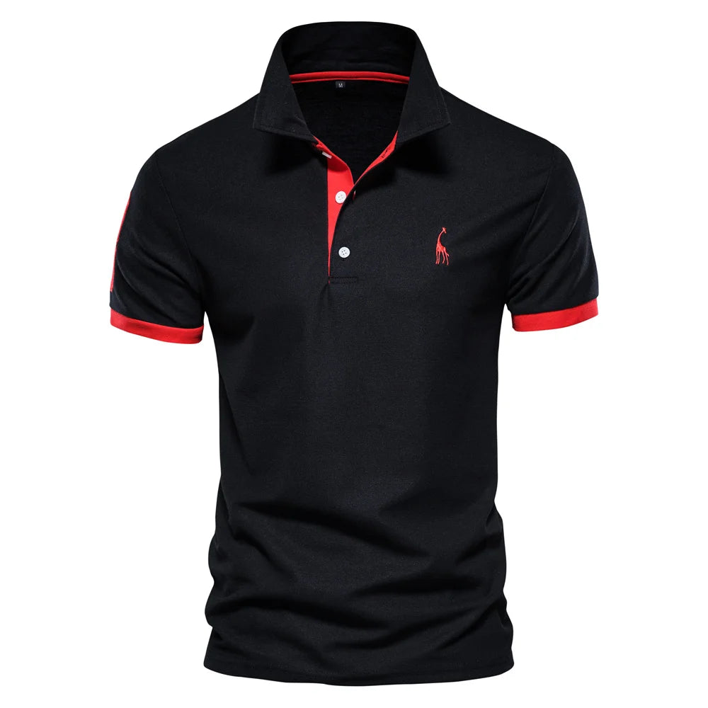 Men's Two-Color Casual Polo T-Shirts