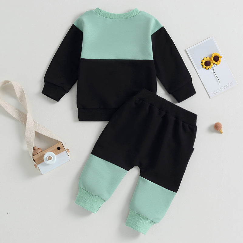 2-Piece Fall Outfits! Boy’s Long Sleeve Sweatshirt & Pants Sets