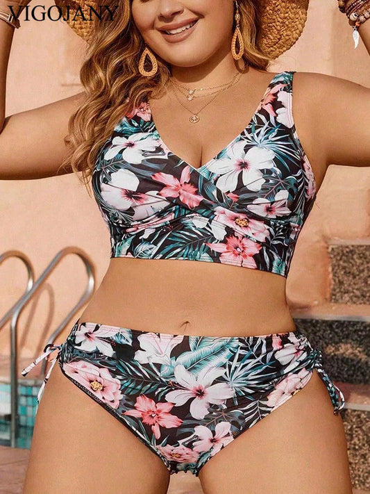 2 Piece PLUS Bikini Swimsuit