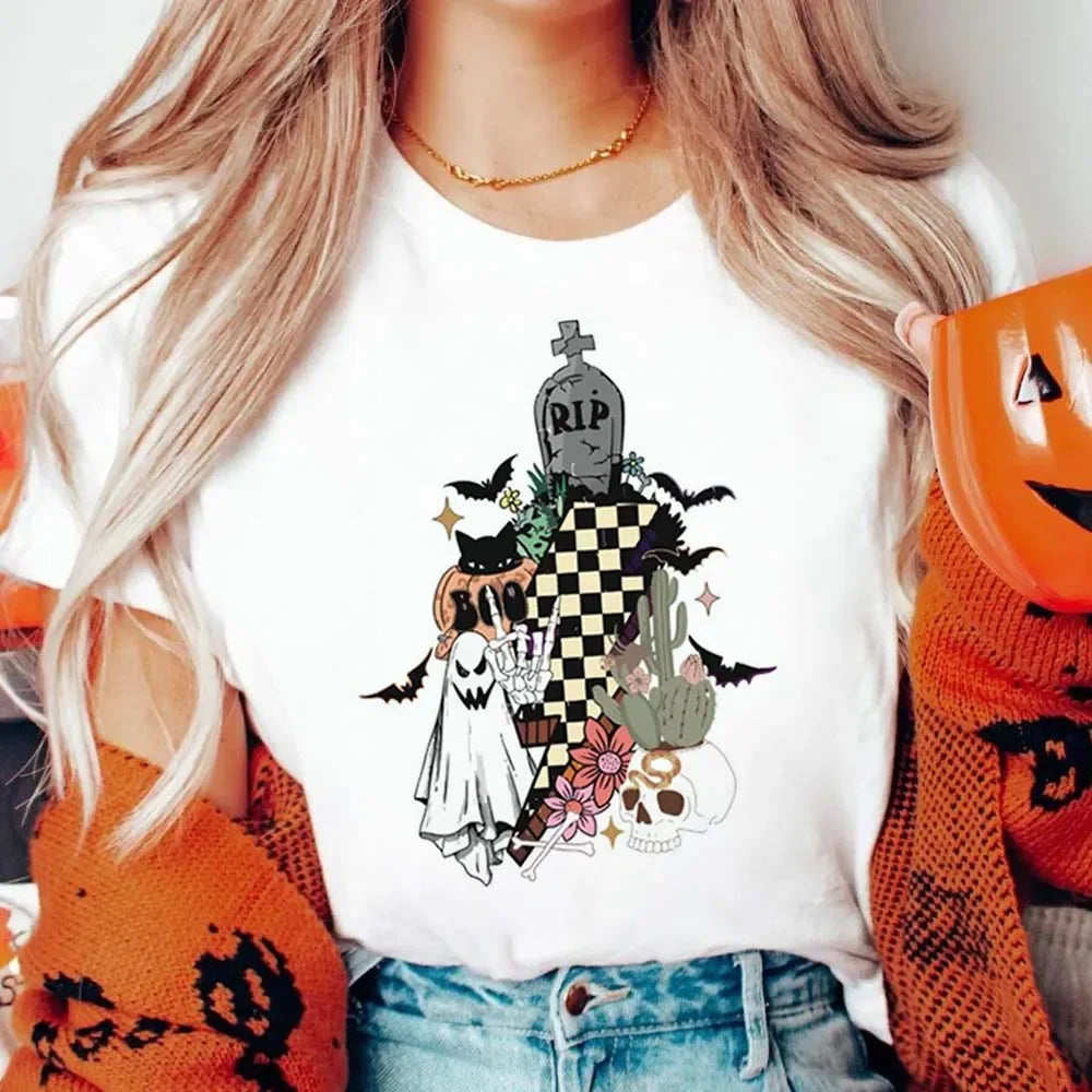 Halloween Tees! Womens Spooky Graphic T-Shirts