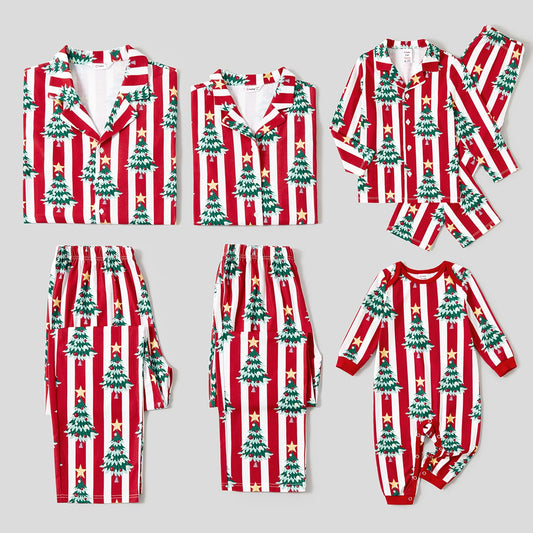 Family Matching! Christmas Trees Pajama Sets