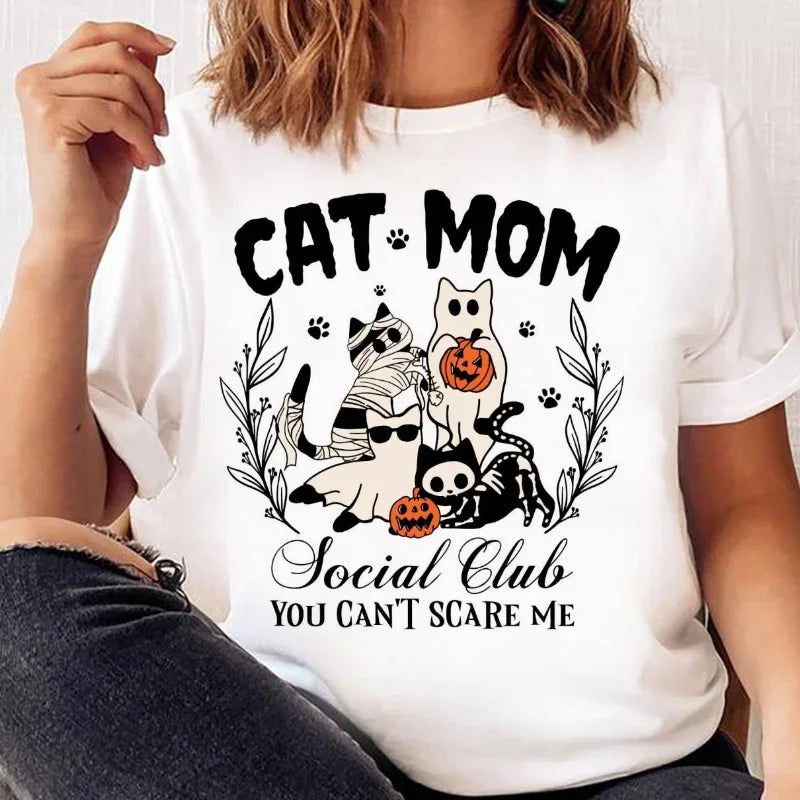 Halloween Tees! Cat Mom Social Club Graphic T-Shirts