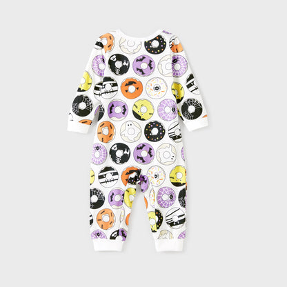 Family Matching! Spooky Halloween Donuts Pajamas Sets