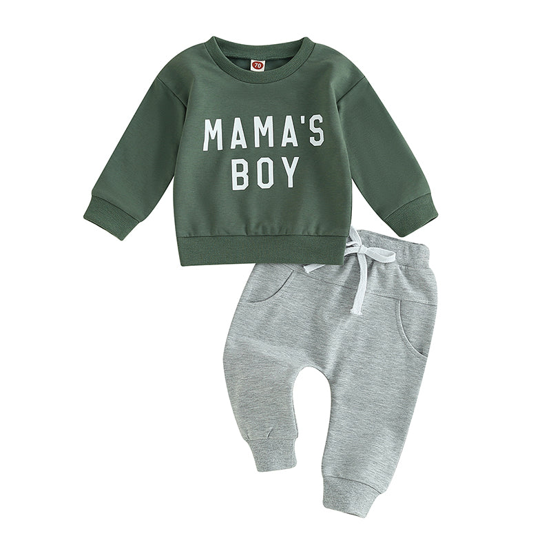 2-Piece Fall Outfits! Boy’s "Little Dude" Sweatshirt & Pants Sets