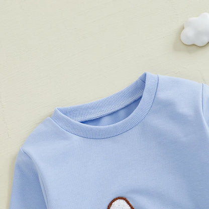 Boy's & Girl's Embroidered Easter Bunny Sweatshirts