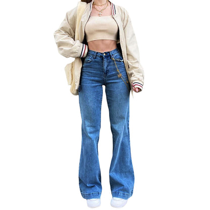 Y2K Retro Light Wash Denim Jeans