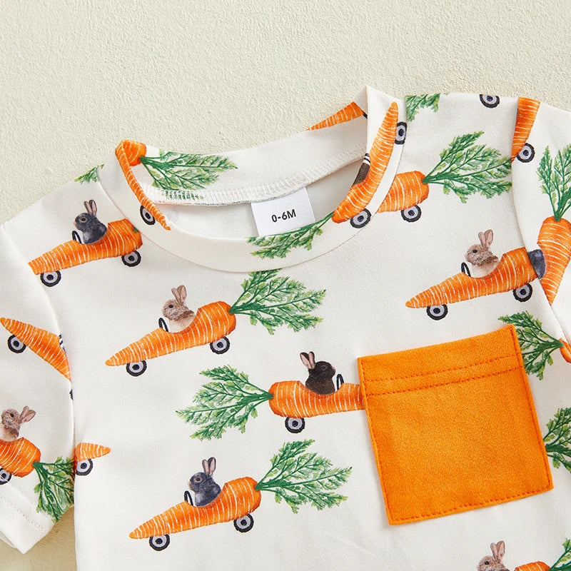 Boy's Easter Bunny T-Shirt & Shorts Set