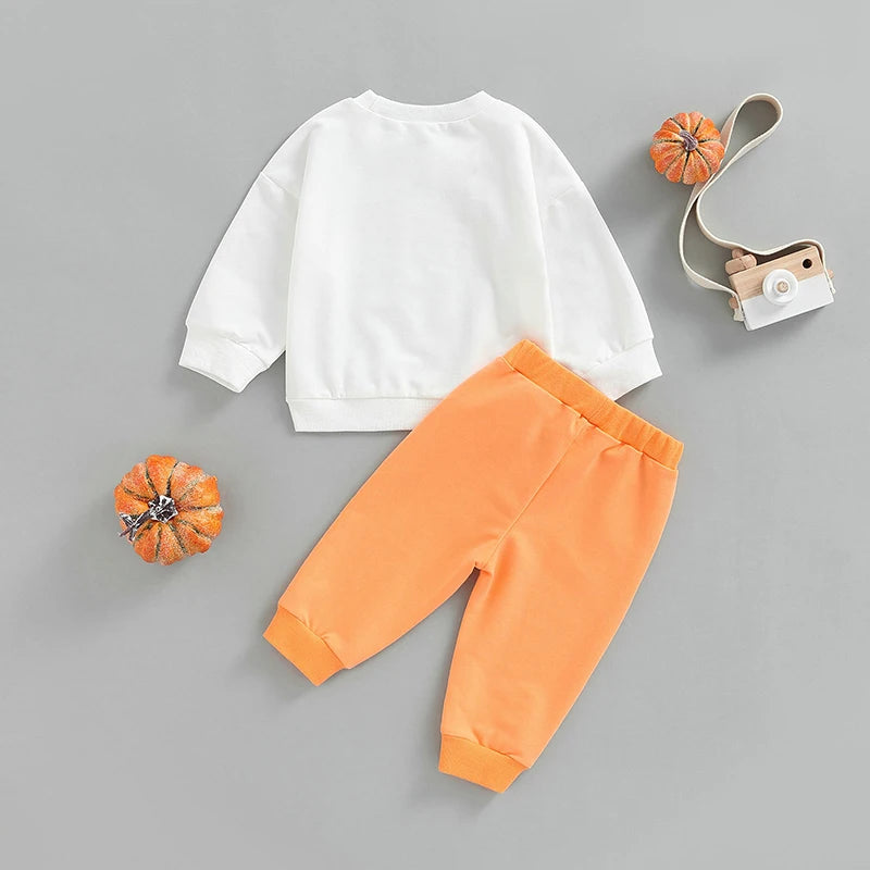 2-Piece Halloween Outfits! Girl’s Long Sleeve Sweatshirt & Pants Sets