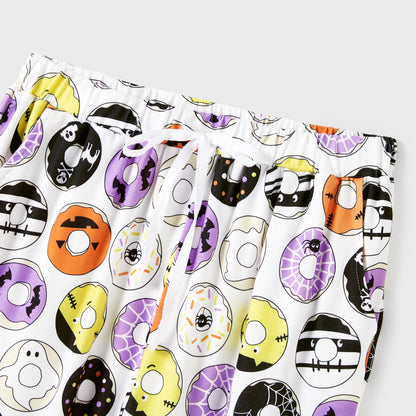 Family Matching! Spooky Halloween Donuts Pajamas Sets