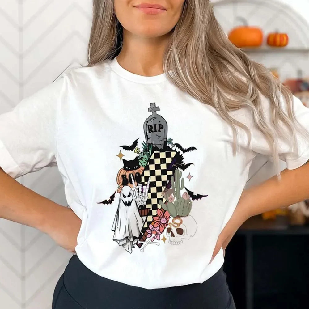 Halloween Tees! Womens Spooky Graphic T-Shirts