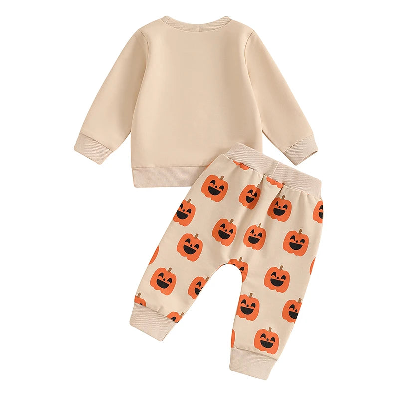 2-piece Halloween Sets! Girl's & Boy's *Little Pumpkin* Sweatshirt & Sweatpants