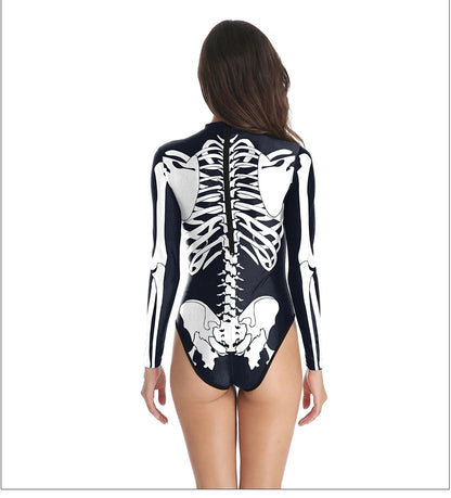 Skeleton Bodysuits! One Piece Day of The Dead, Halloween, Costume Party, Cosplay