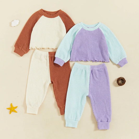 2-Piece Fall Outfits! Girl’s Long Sleeve Top & Pants Sets