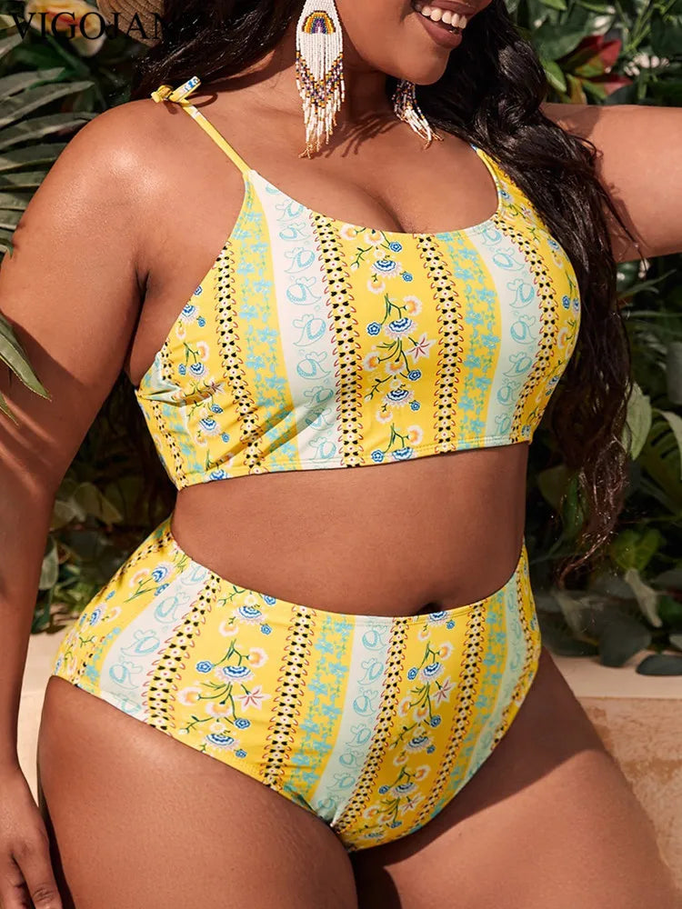 2 Piece PLUS Bikini Swimsuit