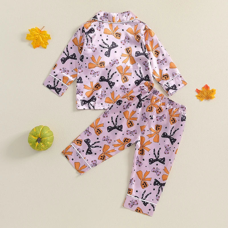 Halloween Pajamas! Girl’s Long Sleeve Pajama Sets