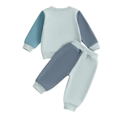 2-Piece Fall Outfits! Boy’s Long Sleeve Sweatshirt & Pants Sets