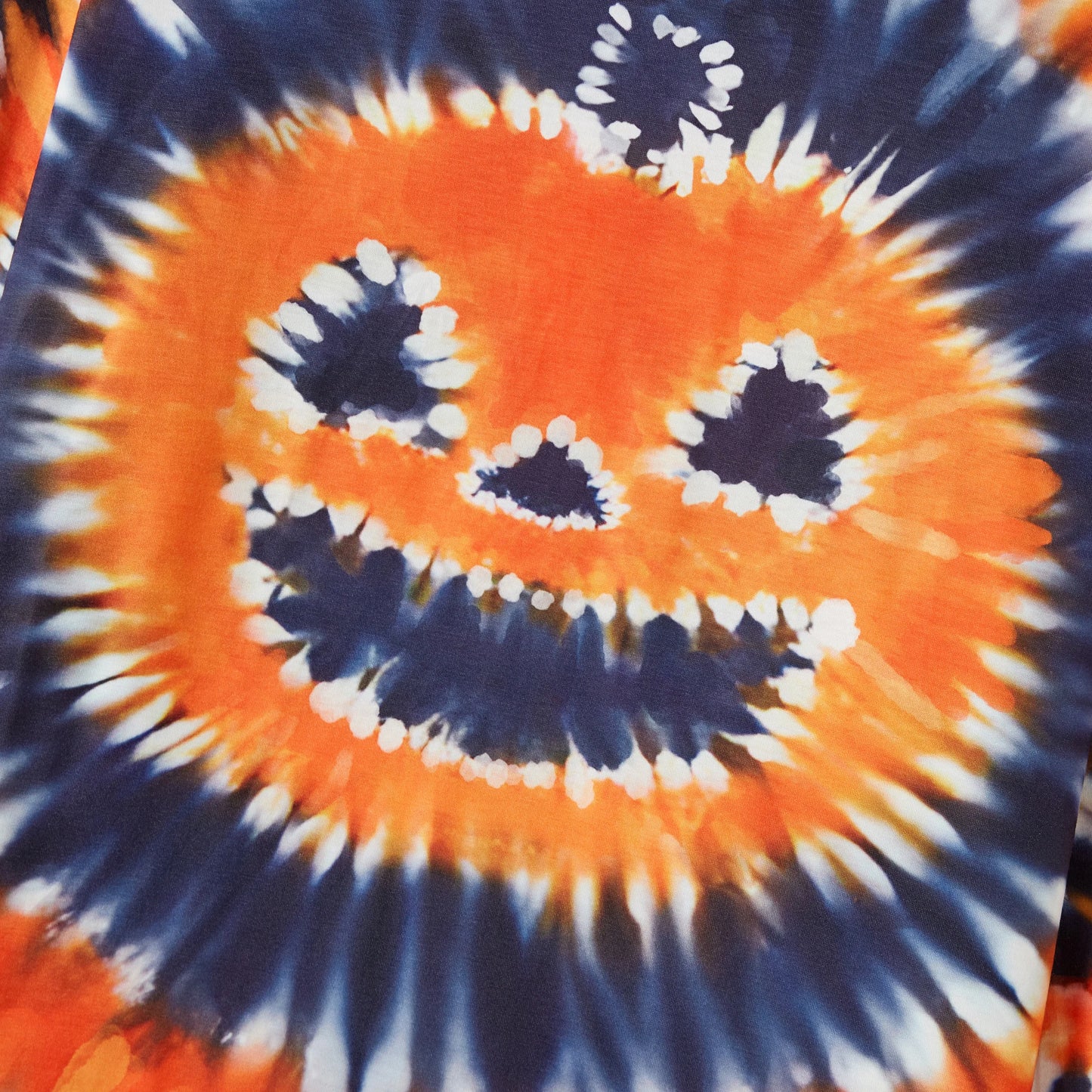 Family Matching! Orange Tie-Dye Halloween Pumpkin Pajama Sets