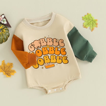 Girl's & Boy's Thanksgiving *Gobble* Sweatshirt Onesies