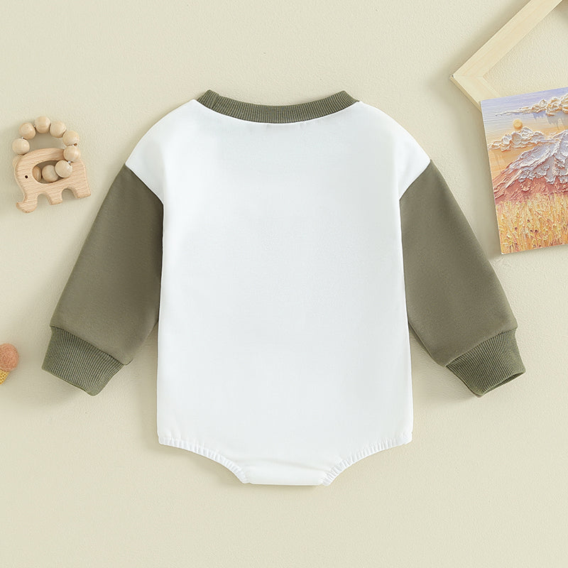 Boy's Long Sleeve "Mama's Boy" Sweatshirt Rompers