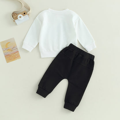 2-Piece Fall Outfits! Boy’s "Little Dude" Sweatshirt & Pants Sets