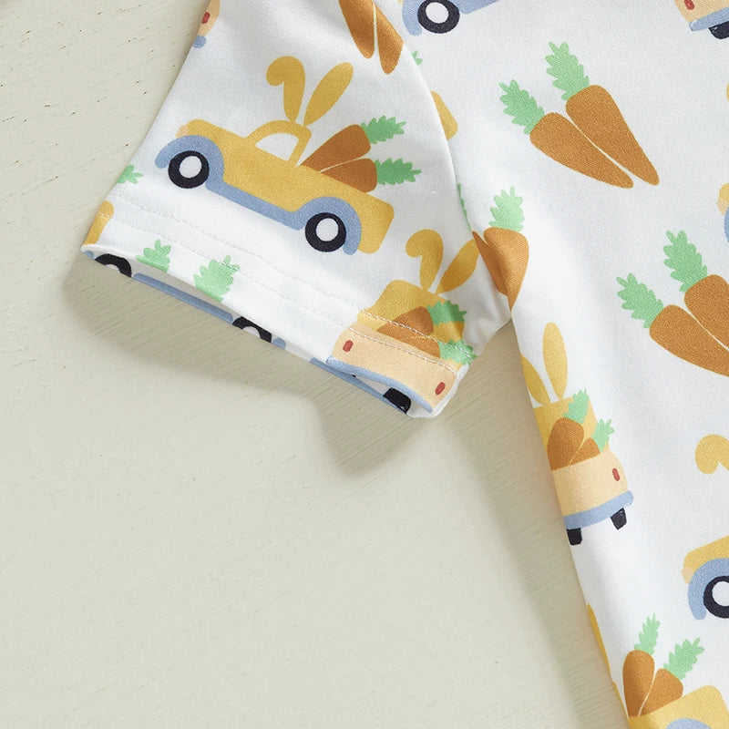 Boy's Easter Carrot Bunny/Car T-shirts & Shorts