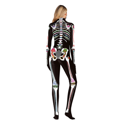 Skeleton Bodysuits! Full One Piece Halloween, Day of The Dead, Cosplay, Party Costumes