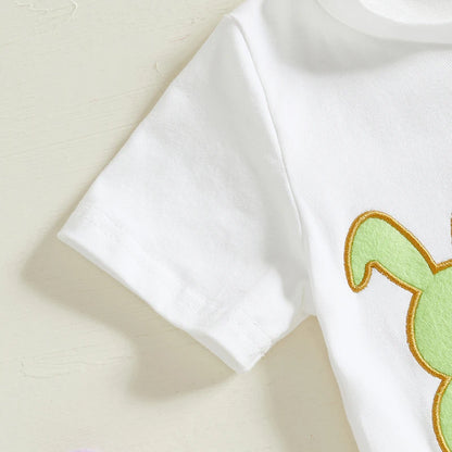 Boy's Easter Bunny T-Shirt & Shorts Sets