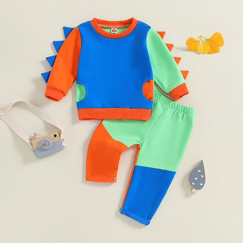 2-Piece Fall Outfits! Girl’s & Boy’s Long Sleeve Sweatshirt & Pants Sets