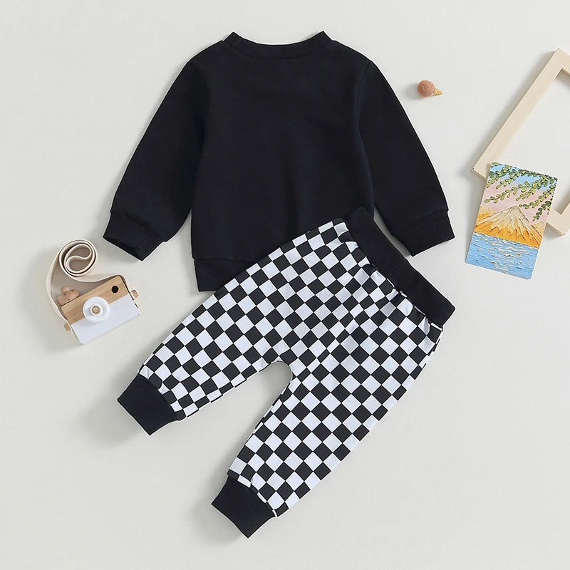 2-Piece Fall Outfits! Girl’s & Boy’s Long Sleeve Sweatshirt & Pants Sets